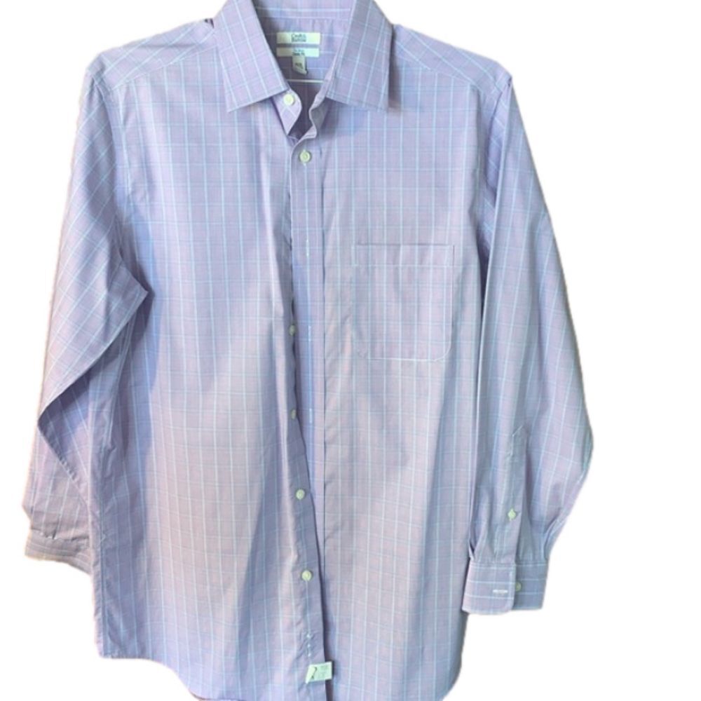 Purple Croft and barrow long sleeve  Medium dress up shirt on rack